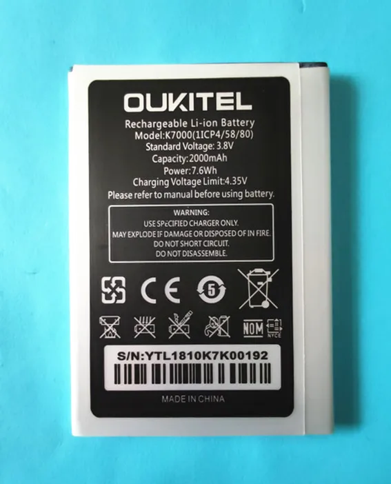 

B-TAIHENG Oukitel K7000 (11CP4/58/80) Battery Replacement for Oukitel K7000 Smart phone battery