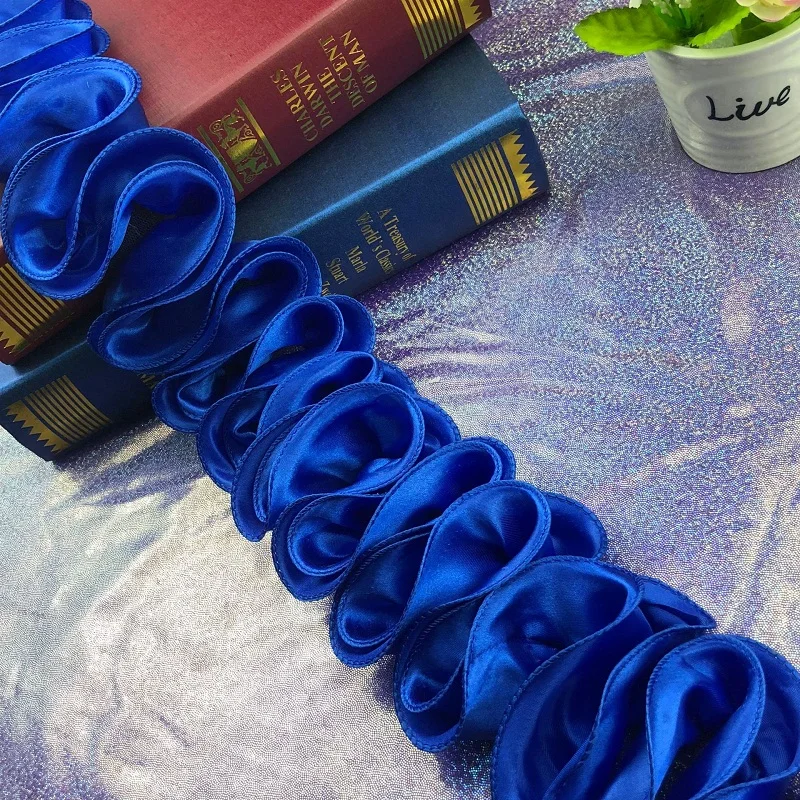 2 ярда/10 ярдов Новая цветная 3D Цветочная фотоаппликация для шитья DIY лента отделка