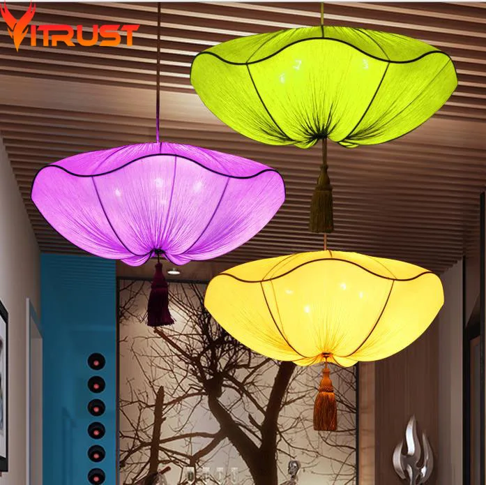 

Modern Fabric Lantern Lights Pendant Lights Home deco Lighting Fixture Foscarini lamparas colgantes lampadario Woven Lighting