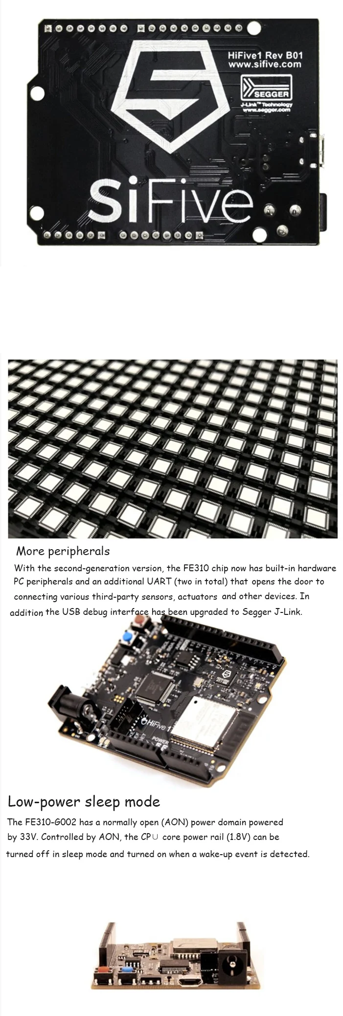 RISC-V с открытым исходным кодом макетная плата Segger J-link HiFive1 Rev B SiFive FE310-G002