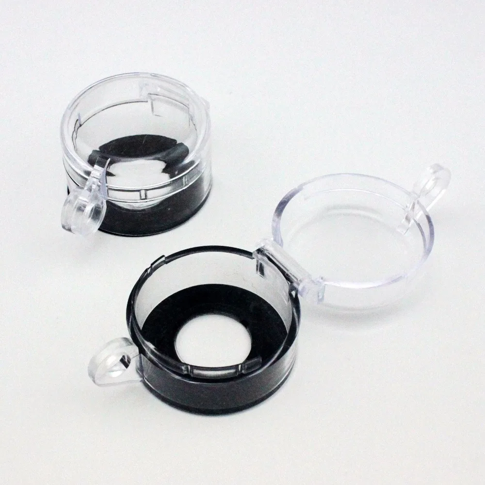 2pcs Clear 22mm Round Push Button Switch Protective Cover Guard Casein