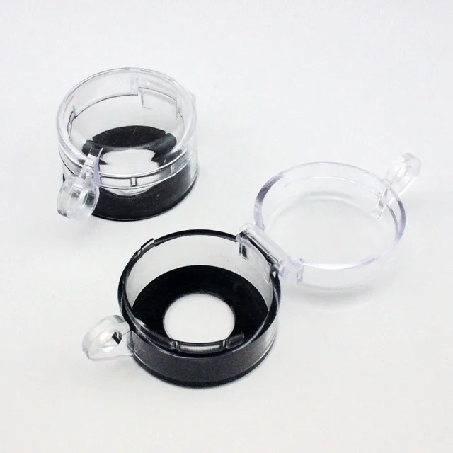 2pcs Clear 22mm Round Push Button Switch Protective Cover Guard Casein