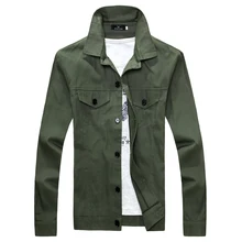 2017 spring Thin men’s jacket coat , fashion simple single-breasted jacket,Fashion Slim military green coat , white