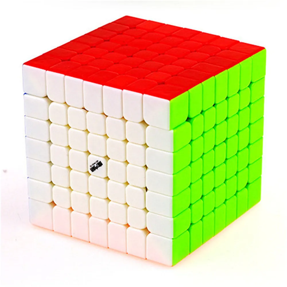 QIYI WuJi M 7x7x7 Магнитный Интеллектуальный Магический кубик 7x7 профессиональная быстрая скорость вращения высокого качества кубар-Рубик на скорость игрушки