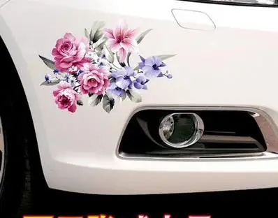

3D Creative Personality Flower Sticker Body Blocking Scratch Applique Waterproof Bumper Door Decoration Sticker-44