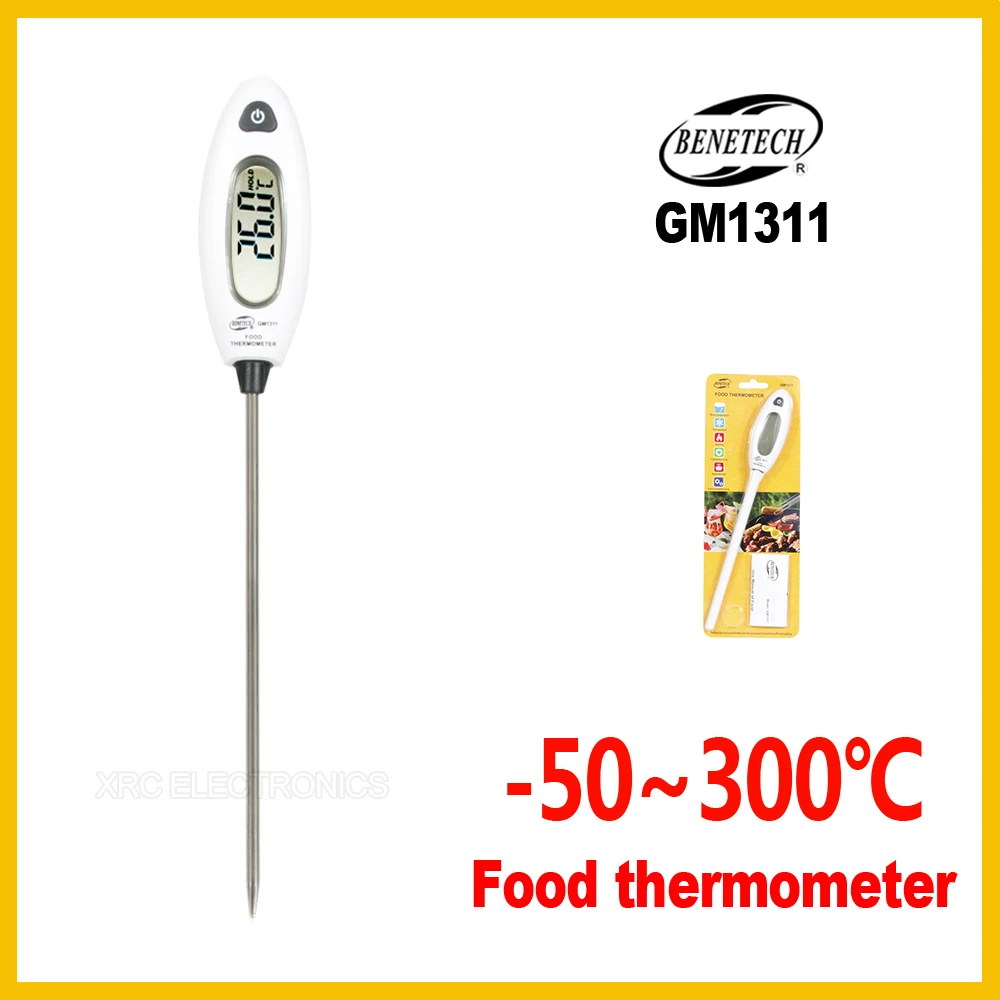 BENETECH Профессиональный быстродействующий термометр цифровой Пищи приготовления воды температура барбекю термостат GM1311-BENETECH