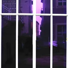 Фиолетовая серебряная пленка для окна, отражающая от солнца, одностороннее зеркало, цветная наклейка на окно для домашнего и офисного декора, длина 200 см