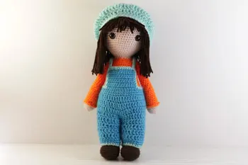 

crochet love doll girls baby toy doll rattle gift