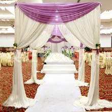 Wholesale wedding arch square pavilion backdrop curtains wedding decoration backdrops square canopy