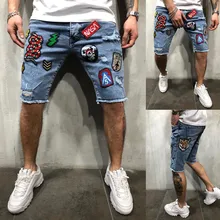Шорты мужские летние короткие джинсы повседневные джинсовые скейт доска тонкие модные джинсы Korte Broek Spodenki Meskie Pantalones короткие шорты