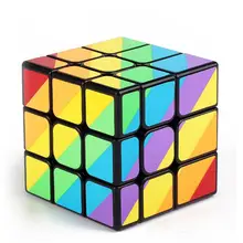 YJ MoYu Неравные 56 мм кубик рубика 3x3x3 Литые Покрытием magic cube Puzzle Кубы Professional Cubo кубик cubo магико куб Игрушки Подарок