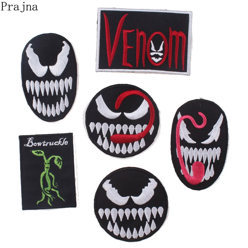 

Prajna Cloth Patch Venom Anime Horror Movie Patch Stalker Cheap Embroidered Patches Ironing Fashion Badge Parches For Clothes