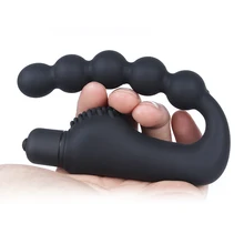 Anal Plug Vibrator Gay Anal Beads Prostate Massager Anal Sex Toys 10 Mode Vibration Butt Plug Sex Product for Men&women