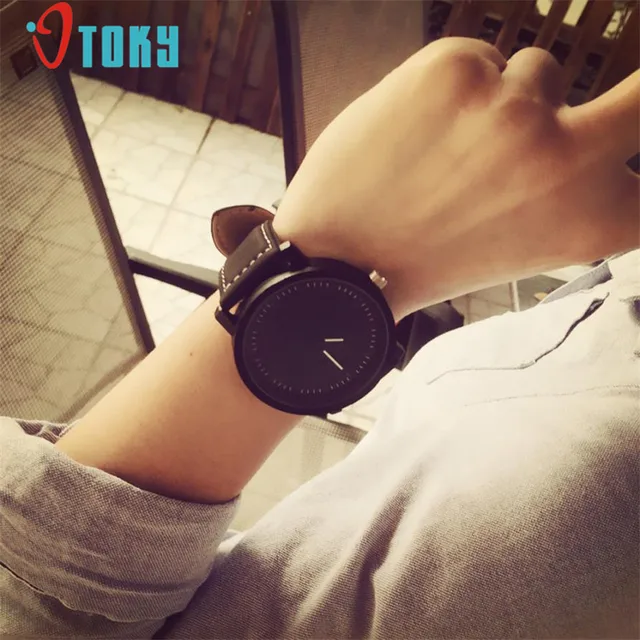 OTOKY Unisex Men Women Leather Band Big Dial Quartz Analog Wrist Watch Watches 1 OTOKY Unisex Men Women Leather Band Big Dial Quartz Analog Wrist Watch Watches 1