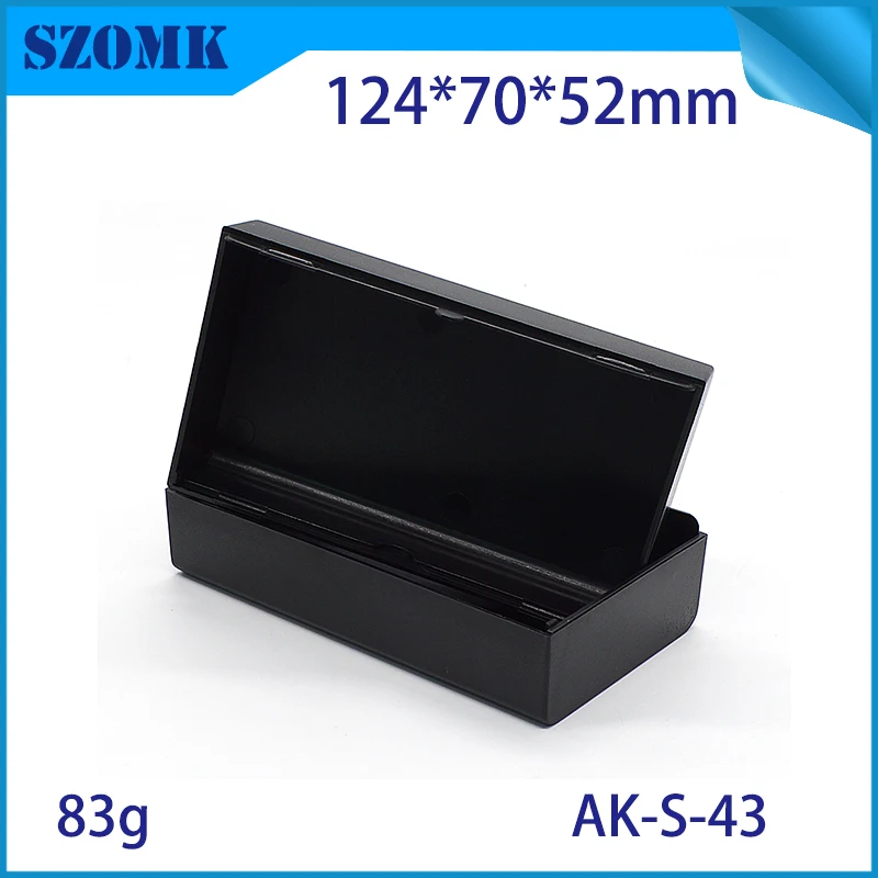 4 шт., 124*70*52 мм черный пластиковый корпус для дизайна печатных плат пластиковая коробка для электроники корпус szomk оборудование корпус