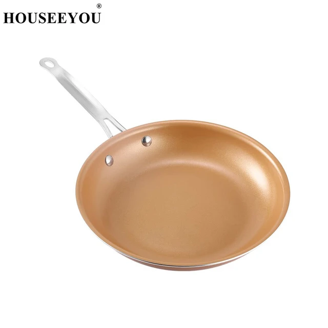 Non-stick Copper Frying Pan Dishwasher Square Ceramic Skillet with Ceramic  Coating Saucepan Copper Pan Ceramica Cookware Set - AliExpress