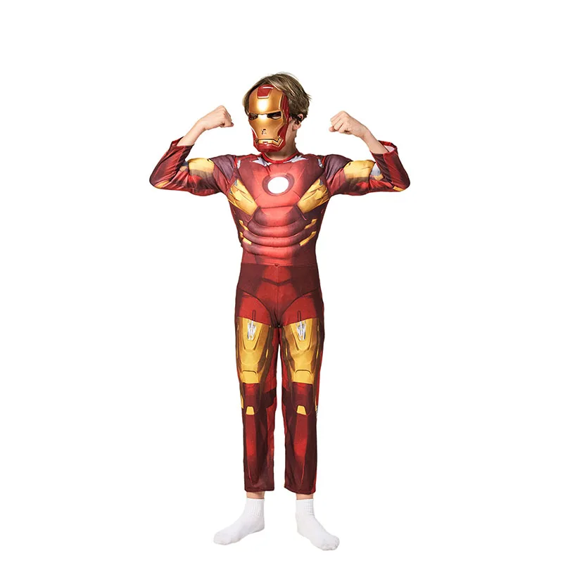 

Hot Sale Boys Superhero Iron Man Mark VII Funny Dress Up Halloween Carnival Party Cosplay Costume For Kids