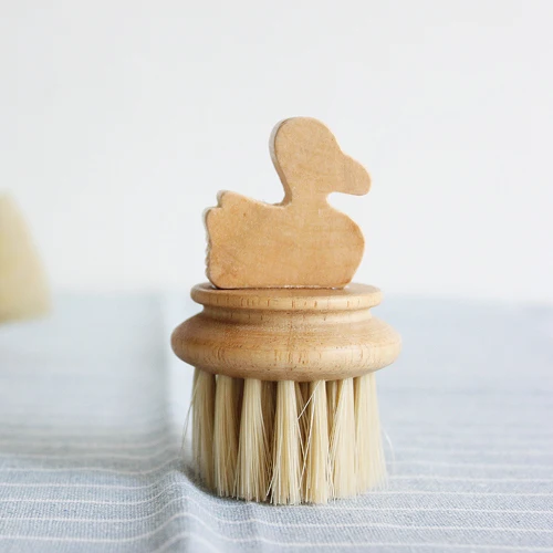 

Japan Style Creative Cleaning Brushes Wooden Duck Shape Pot Bowl Brush Cleaning Brushes Home Kitchen Fashion Cleaning Brushes