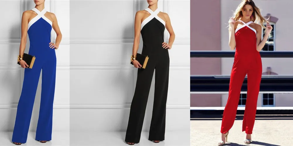 Self portrait New Jumpsuit women overall Black white stitching women's Halter sexy Hollow jumpsuit waist pants coveralls Rompers шорты комбинезон женский летний комбенизон комбинезон женский комбинезон купальники