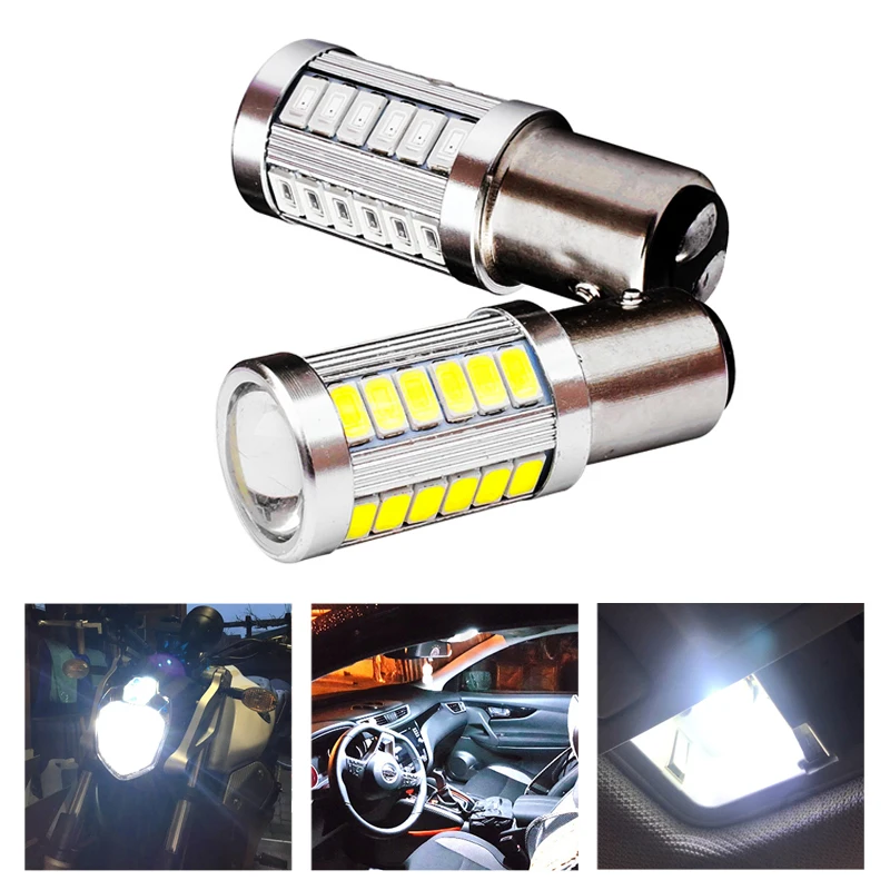 

1157 P21/5W BAY 15D Super Bright 33 SMD 5630 5730 LED Auto Brake Lights Fog Lamp 21/5w Car Daytime Running Light Stop Bulbs 12V