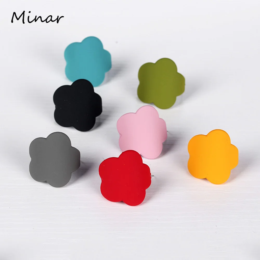 

Cute Flower Earrings For Women Funny Geometry Earrings Black Orange Pink Earrings Personality Minimalist Earrings Trendy Gifts F