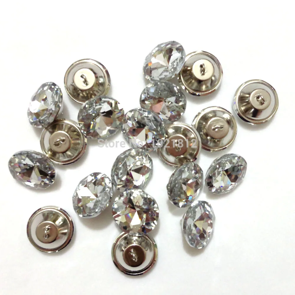 20pcs Crystal Shiny Sparkling Sofa Buttons Headboard Buttons Wall Decor