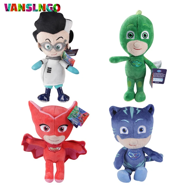 New PJ Masks Plush Toys Doll Cartoon Hero CatBoy Gekko