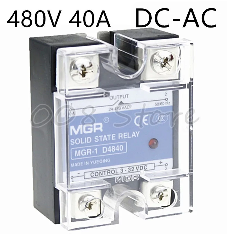 Магер SSR 40A 480V DC-AC твердотельное реле качество Товары MGR-1 D4840