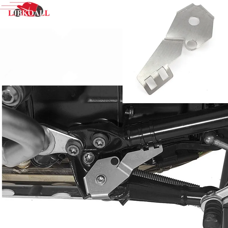 

LJBKOALL Silver Stainless Steel Side Stand Switch Guard Protector Motor Switch Cover For BMW R1200GS LC ADV 2014 2015 2016