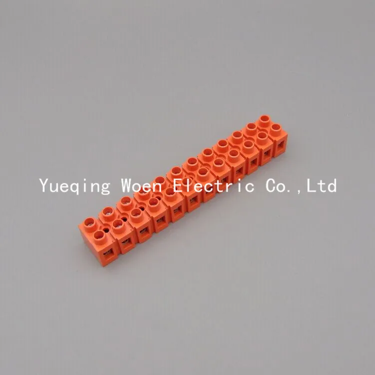 

Free shipping H2519-12 environmental friendly flame retardant terminal screw terminal blocks 12p