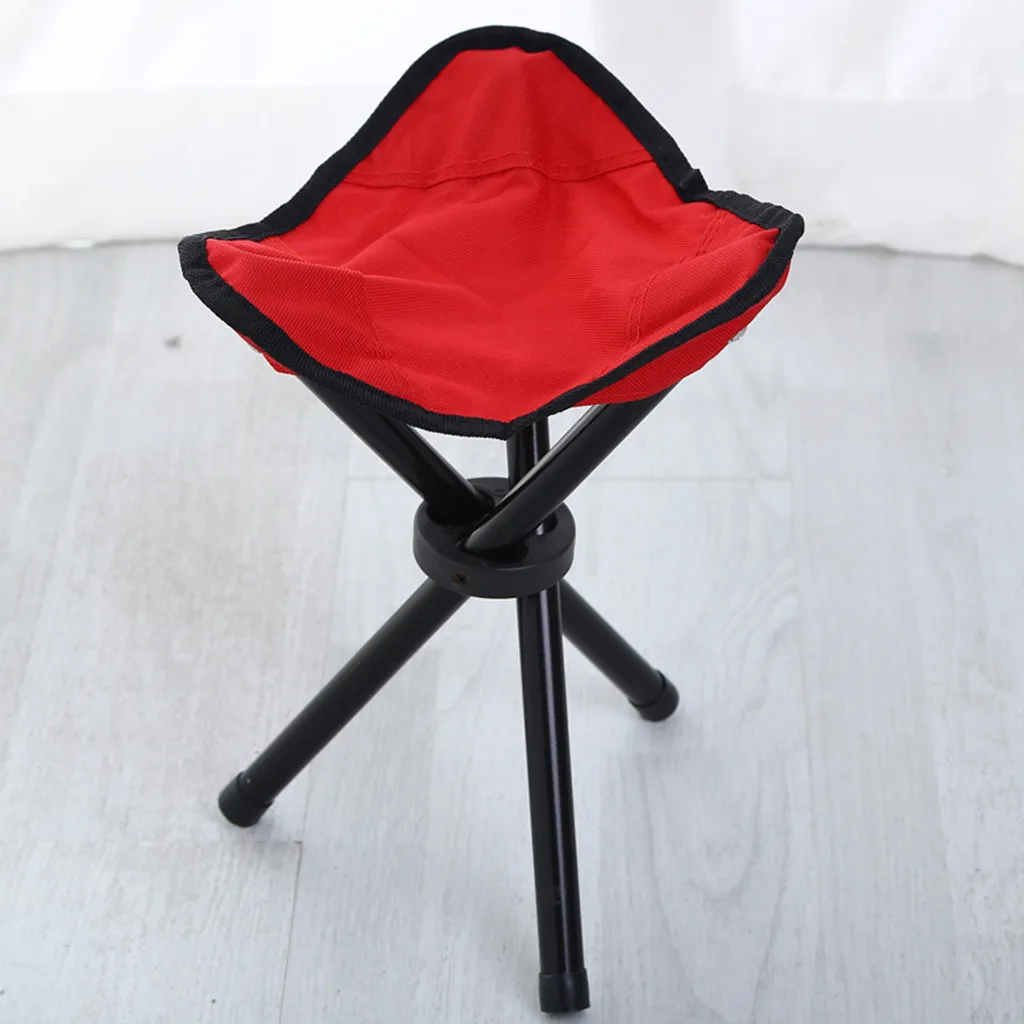 Портативные складные туристические стулья стул для барбекю рыбалки активного отдыха легкий удобный треугольный складной стул A30425 - Цвет: Buff