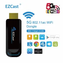 EZCast 5G/2.4G Wireless Dongle HDMI TV Stick Support Windows IOS Android Miracast DLNA Airplay WiFi 1080P Display Media Player