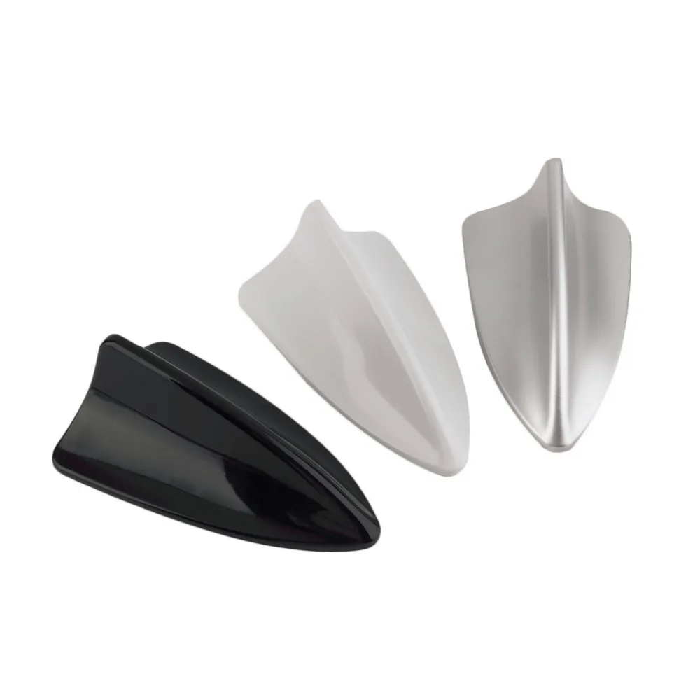 New Waterproof Car Auto Shark Fin Shape Antenna Antistatic Dummy Aerial Roof white color
