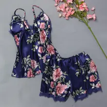 Женское нижнее белье без рукавов на бретельках, женская ночная сорочка на бретельках, Кружевное Белье для сна, Атласный топ на бретельках