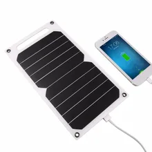 5V 5W Portable Solar Charging Panel Lightweight Solar Power USB Charger for Outdoor Mobile Smart Phone