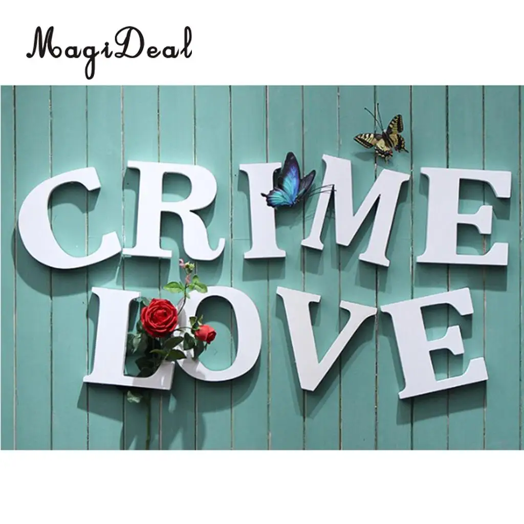 DIY Wooden Alphabet Letters Sign Plaque Wall Art Hanging Decor Decal Wedding Baby Shower Party DIY Decoration