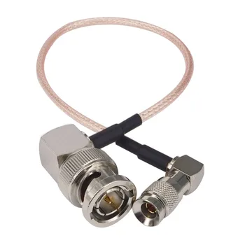 

DIN 1.0/2.3 Right Angle to BNC Male 75ohm RG316 HD SDI Cable for Blackmagic RF Coaxial RG316 SDI cable jumper pigtail 20cm 50cm