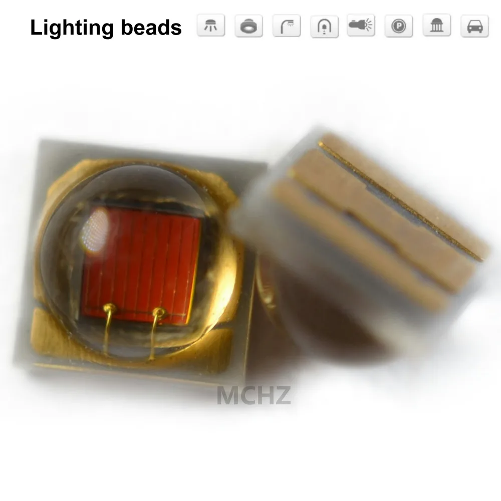 

80PCS 3535 1W 2W SMD LED Diode 2V 3V 500ma 350MA Red 620-625NM yellow 1800k Infra-red Deep red 610nm 615nm Red blue green yellow