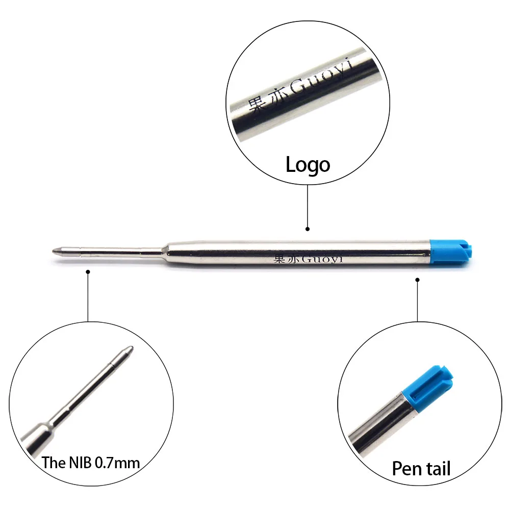 Guoyi D099 шариковая ручка, заправка, 10 шт./лот, новинка, для школы, офиса, канцелярский подарок; ручка, для отелей, бизнес, длина письма, 700 м, ручка