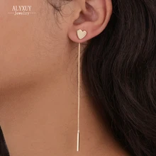 Новые ювелирные изделия Треугольники сердце дизайн кисточкой шпильки подарок для женщины девушки E3225