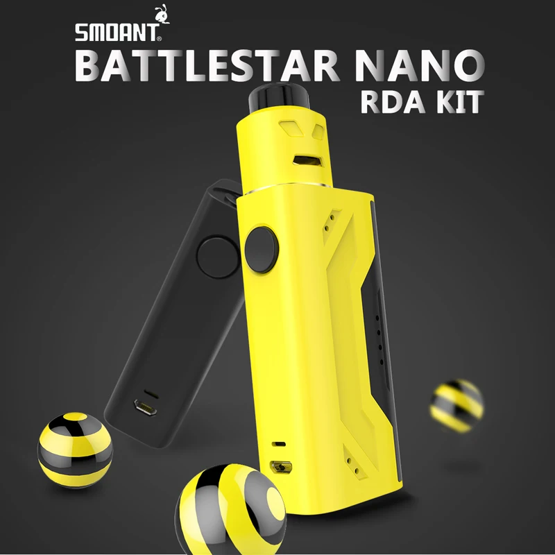 Оригинальный набор электронных сигарет Smoant Battlestar Nano с баком RDA 80 Вт 18650 боксмод