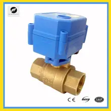 CWX-15 3/4 ''латунь моторизованный шаровой клапан DC24V электрический клапан три провода CR02 DN20 для подогревателя воды, ирригационное оборудование, отопления