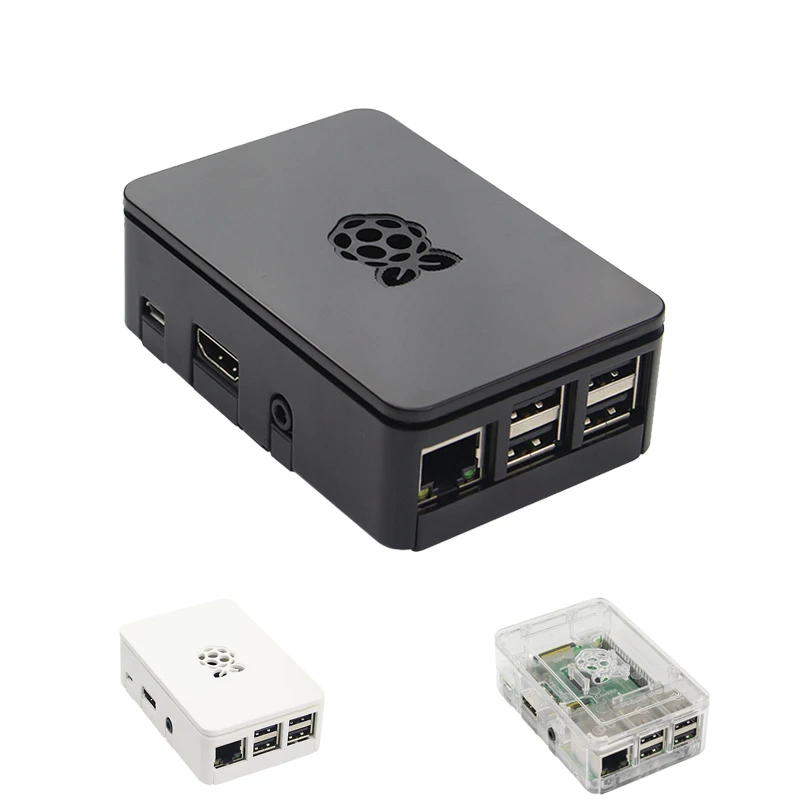 Чехол для Raspberry Pi3 Модель B + ABS черный прозрачный белый пластиковый корпус чехол