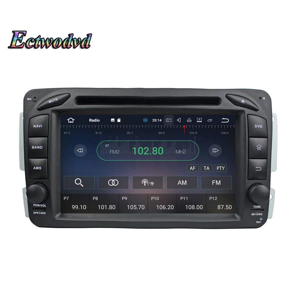 Sale Ectwodvd Octa Core Android 9.0 Car Multimedia DVD Player for Benz E-Class W210 (1998-2001) for Benz A-Class W168 (1998-2001) 16