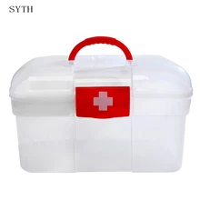 SYTH Large household portable medicine family medicine chest Double Layer Health Box Medicine Chest Handle First Aid Kit Storage medicine premier матрас 1сп 80 195 22 шатура матрасы medicine