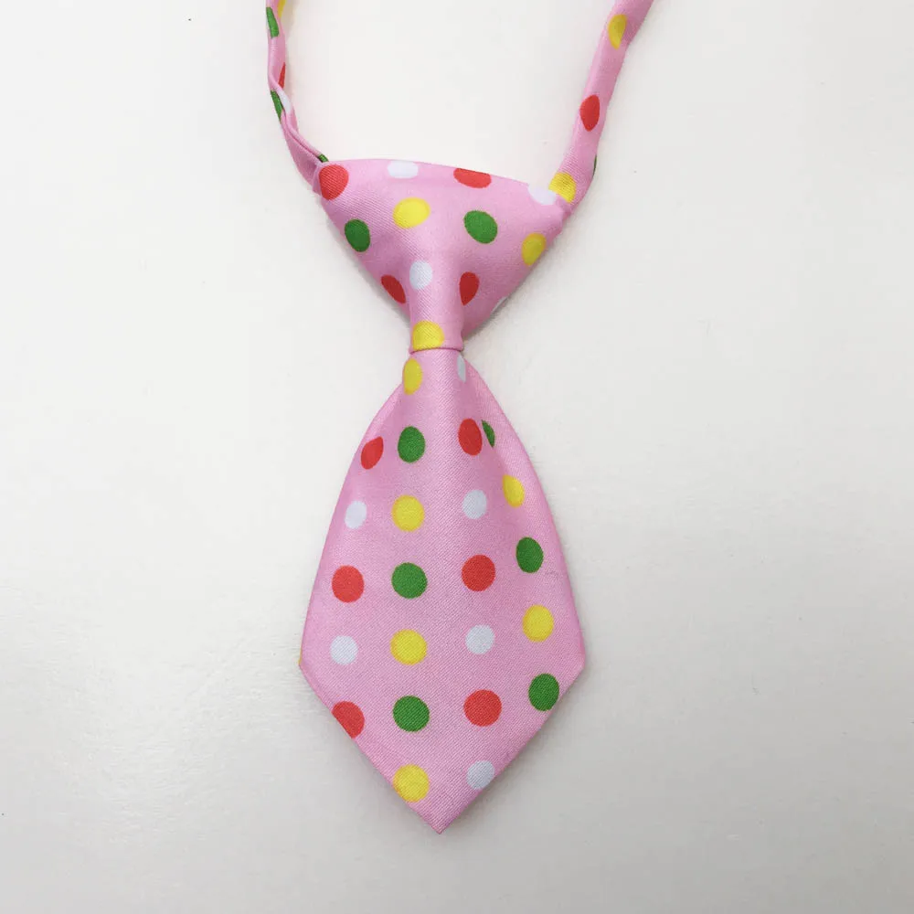 2 предмета, детские галстуки, новинка года, Лидер продаж, Детские вечерние галстуки, новинка, мини галстук в горошек, галстук-бабочка для домашних животных - Цвет: Pink Children Tie