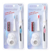 Ультразвуковая электрическая зубная щетка для массажа с питанием от аккумулятора портативная дорожная