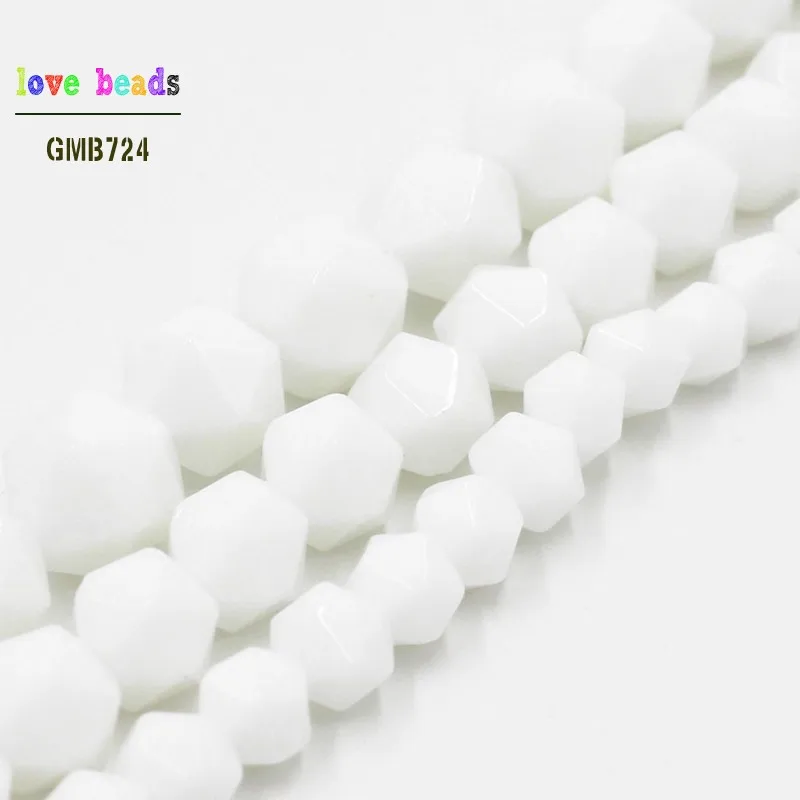 

Natural Faceted White Tridacna Round Loose Stone Beads for Jewelry Making DIY Bracelet 15inches Strand 6mm 8mm 10mm