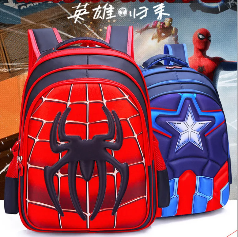 prueba consultor Aburrir 2019 hombre araña Spiderman niños mochila escolar con estuche de lapices  conjunto para niños primaria libro de escuela primaria bolsas|Mochilas  escolares| - AliExpress