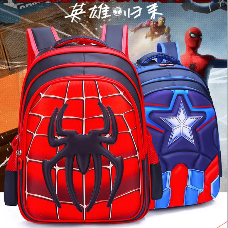 mochilas escolares hombre araña